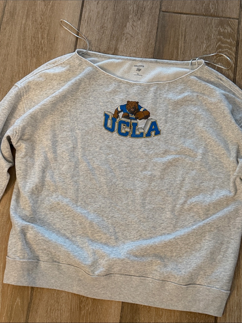 Hollister Gray UCLA Bear Crewneck Sweatshirt